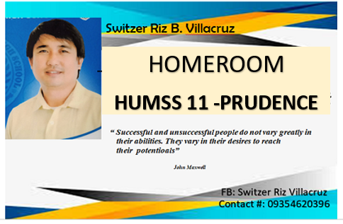 HOMEROOM 11 HUMSS-PRUDENCE