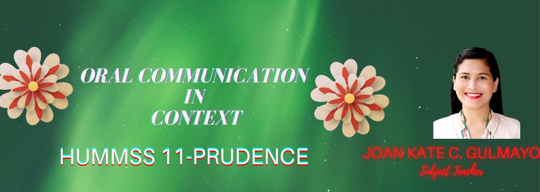 Oral Communication In Context 