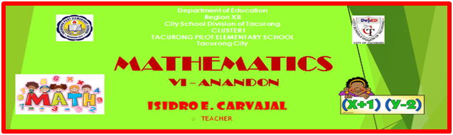 131220 / Grade 6 / ANADON / MATHEMATICS