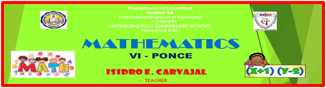 131220 / Grade 6 / PONCE / MATHEMATICS