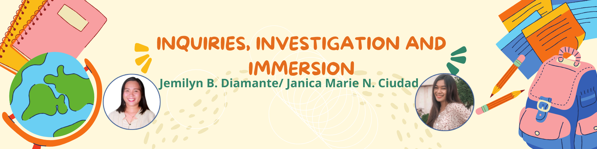 INQUIRIES, INVESTIGATIONS AND IMMERSION