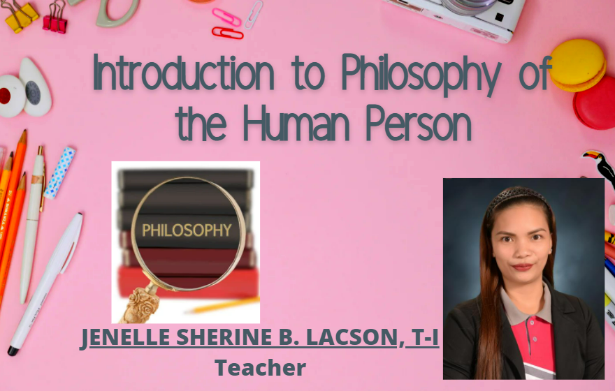Introduction to Philosophy of the Human Person`
